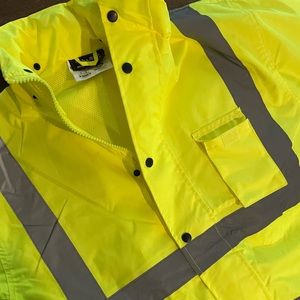 Mens ansi/isea 107-2015 safewear visible parka